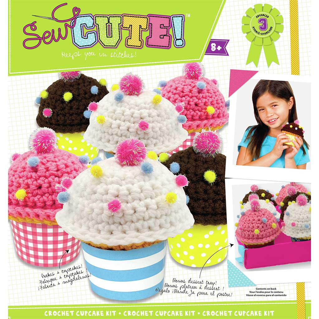 Crochet Bakery Kit Cupcakes