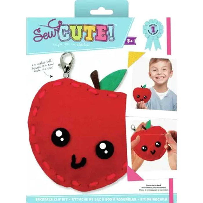 Sew Cute Apple Felt Backpack Clip Kit