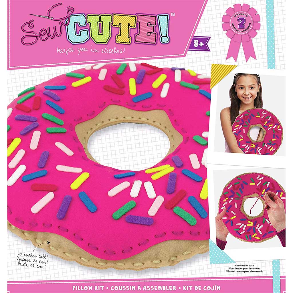 Sew Cute Felt Pillow Donut