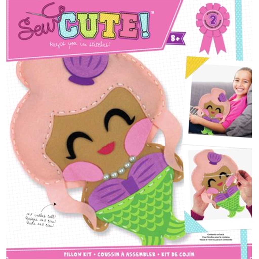 Sew Cute Felt Pillow Mermaid