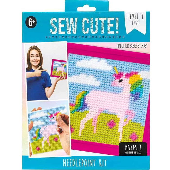 Sew Cute Unicorn Needlepoint Kit for Kids