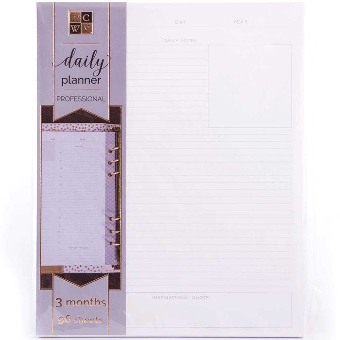 DCWV Moment Maker 96 sheets Daily Planner Professional Insert Pages