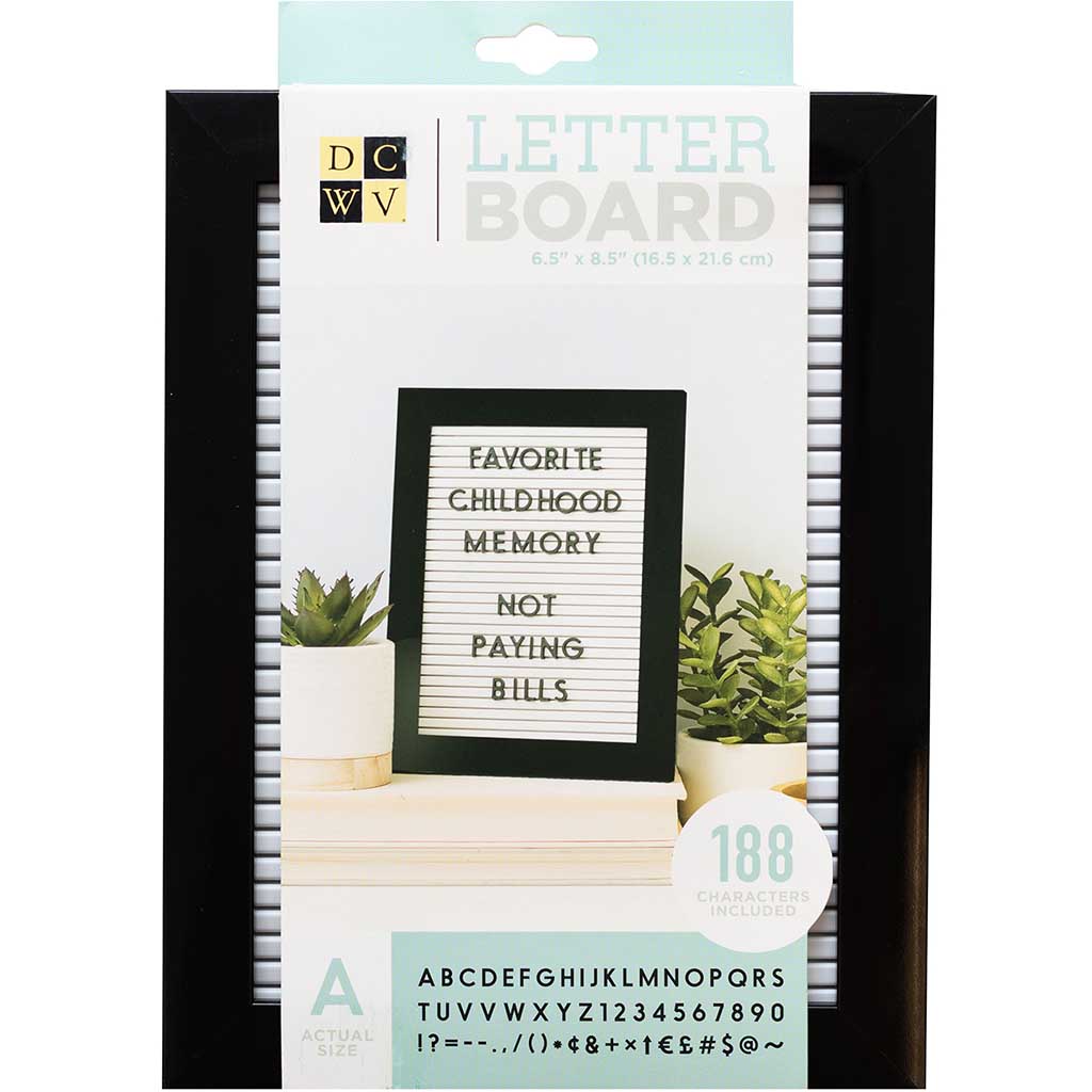 Letter Board Black Fame 5in x 7in