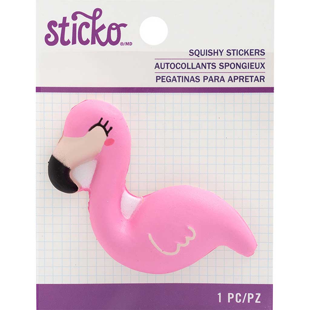 Squishy Flamingo Sticker