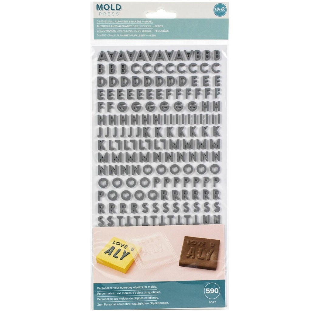 Mold Press Stickers Alpha Small