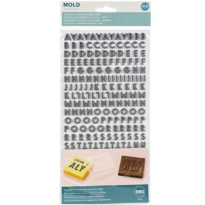 We R Memory Keepers Mold Press Alpha Stickers Small