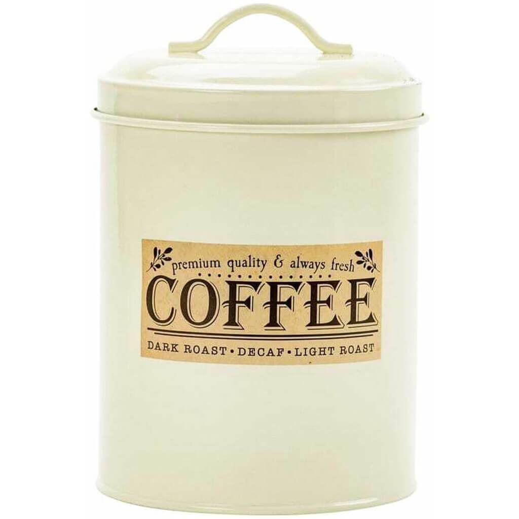 Coffee Canister with Metal Lid 6.75in