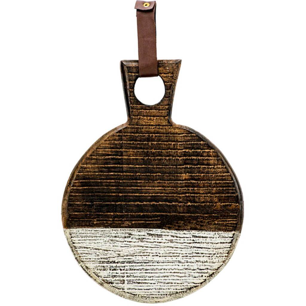 Two Toned Serving Board Round with Strap