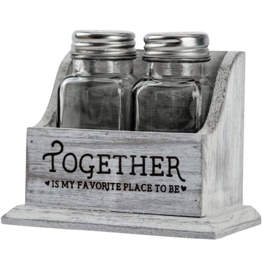 Wood Box Salt and Pepper Shaker