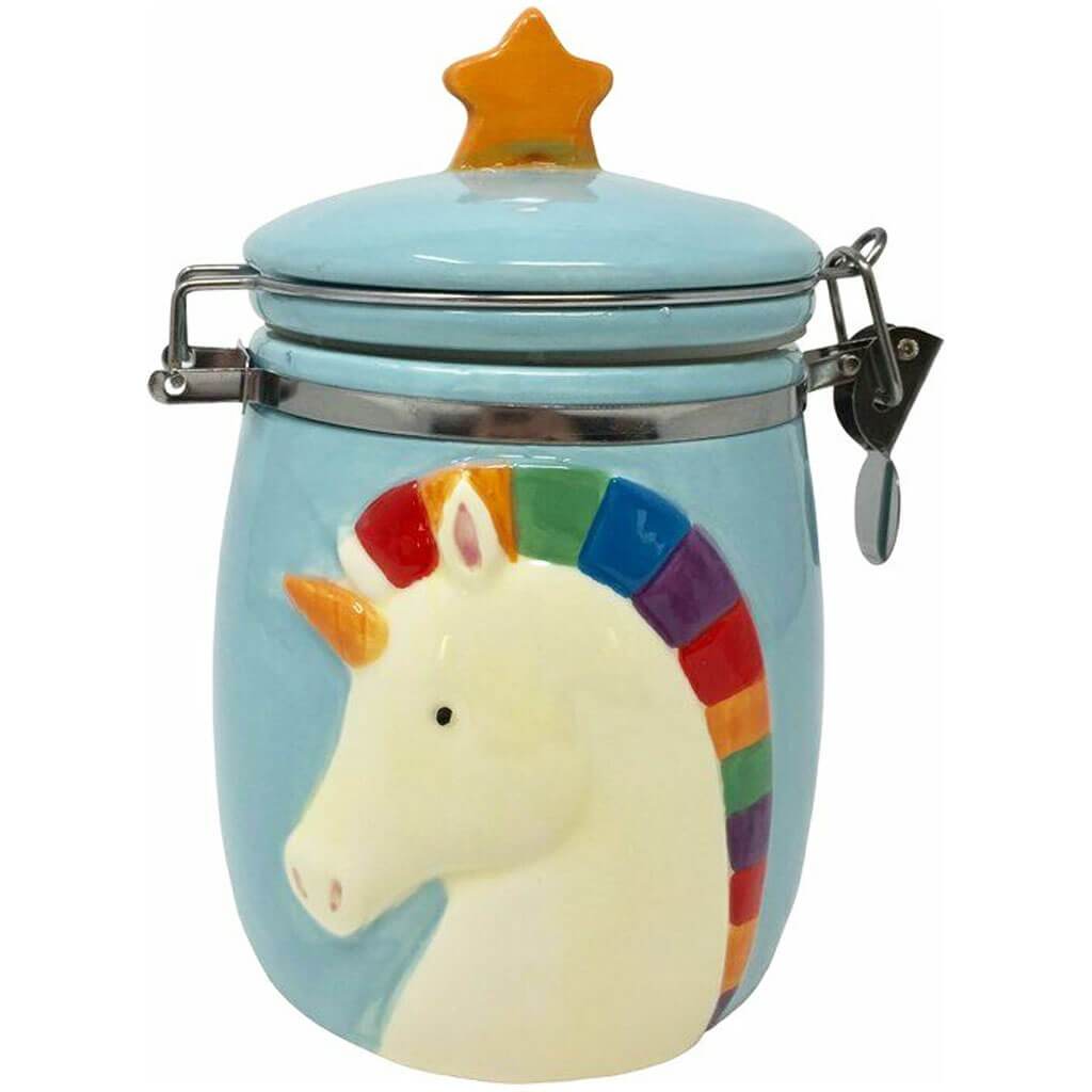 Rainbow Unicorn Hinged Jar