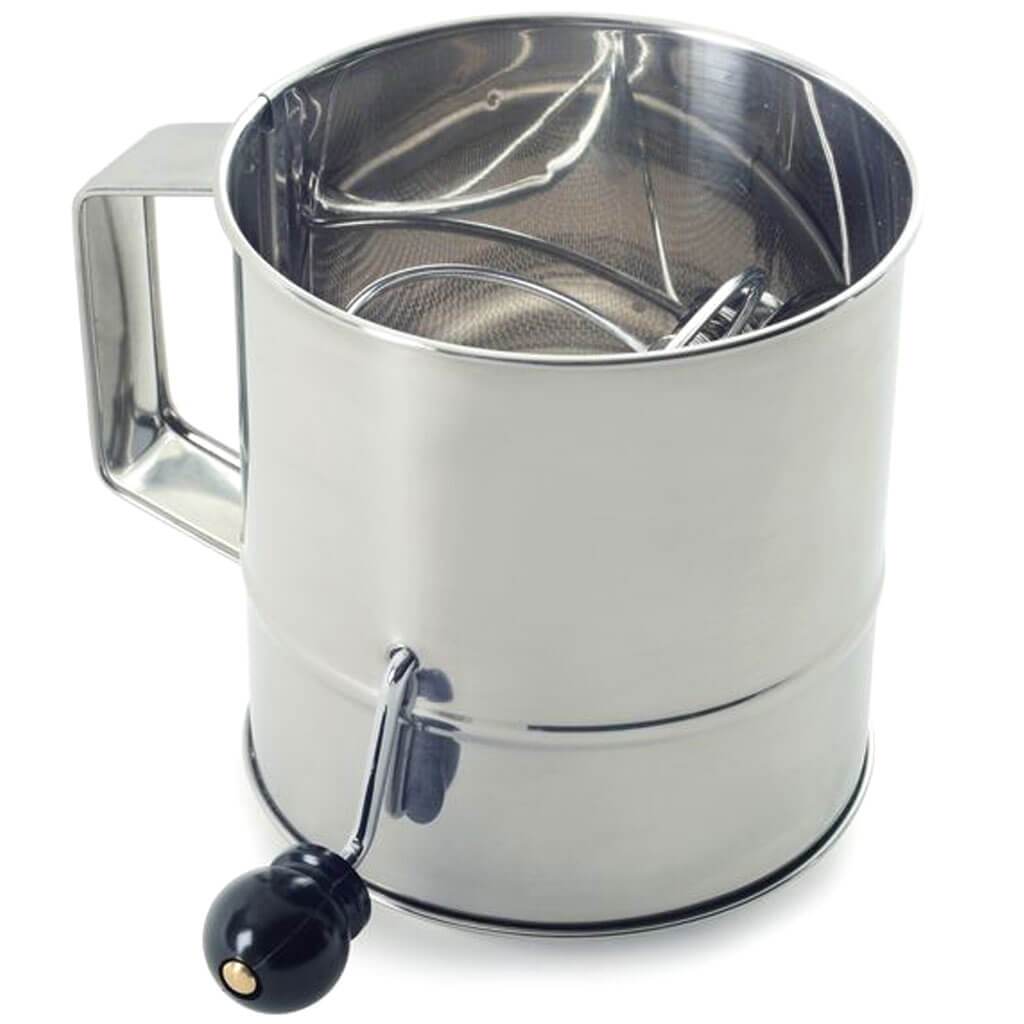 Flour Sifter Stainless Steel, 3 Cup