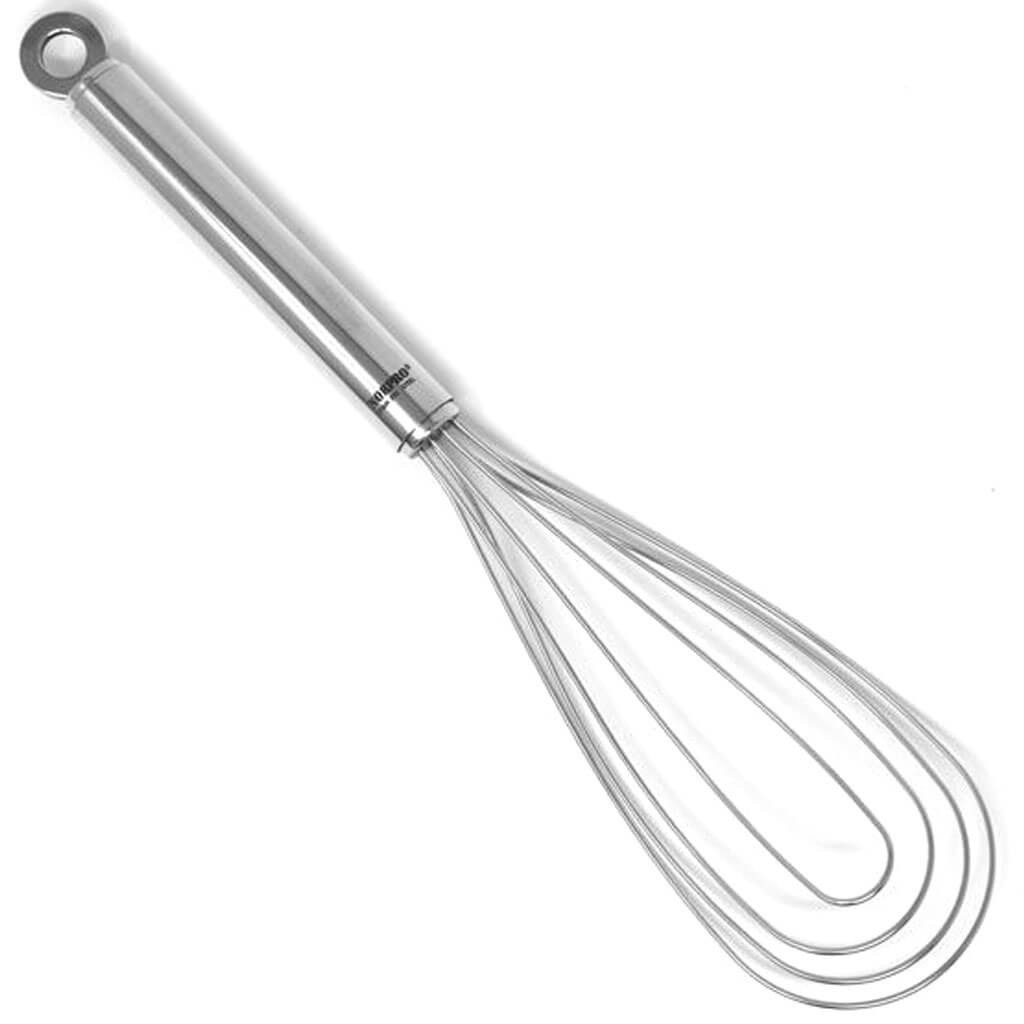 Krona Stainless Steel Flat Whisk, 11in