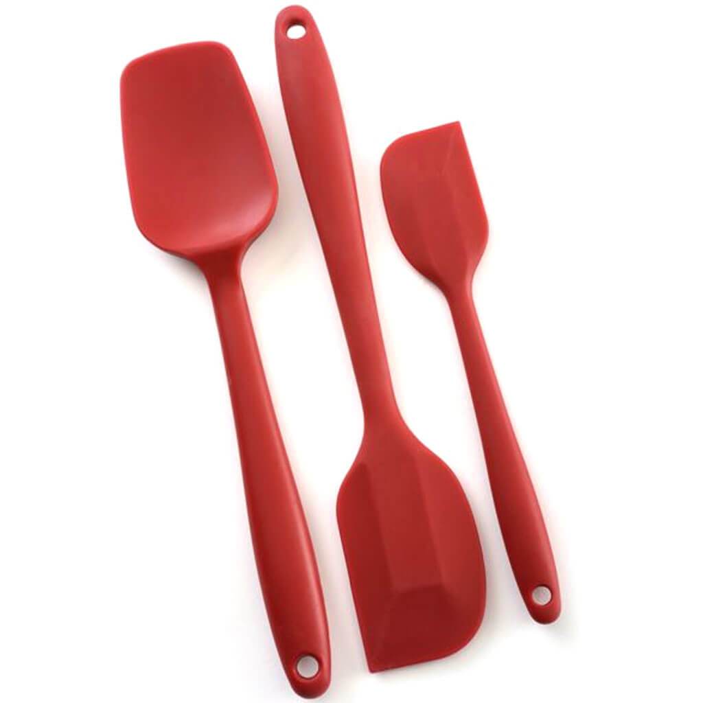 Silicone Spatulas, Set of 3, Red