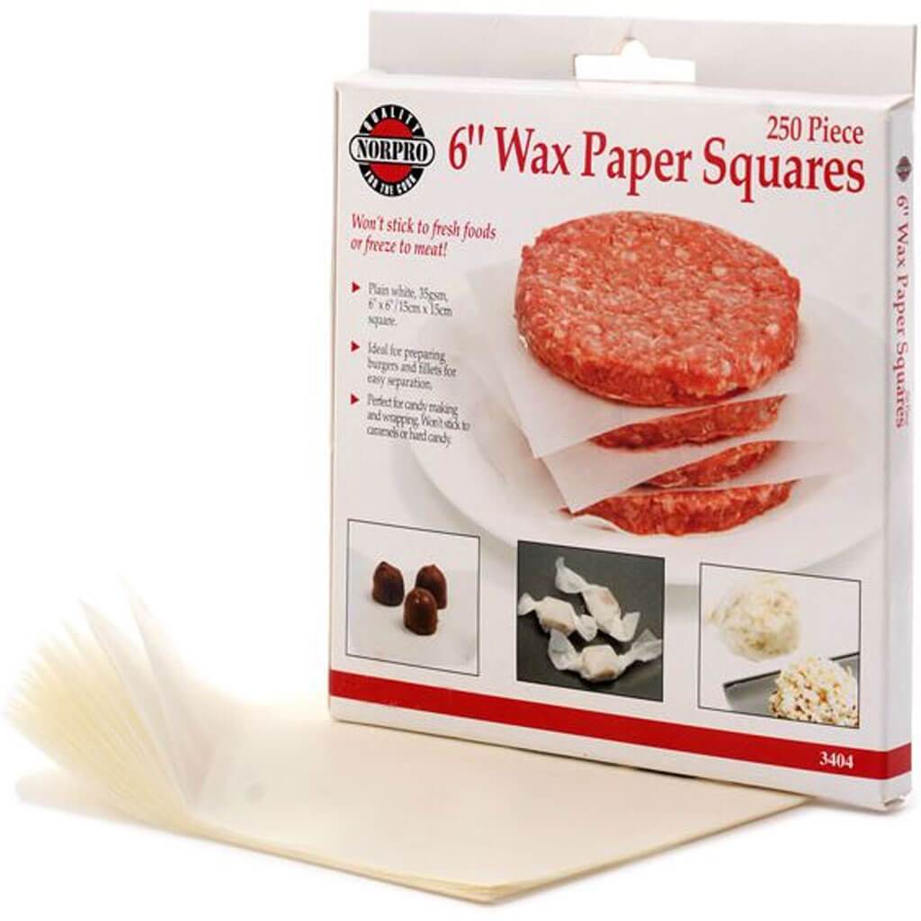 Square Wax Paper, 250 Pieces