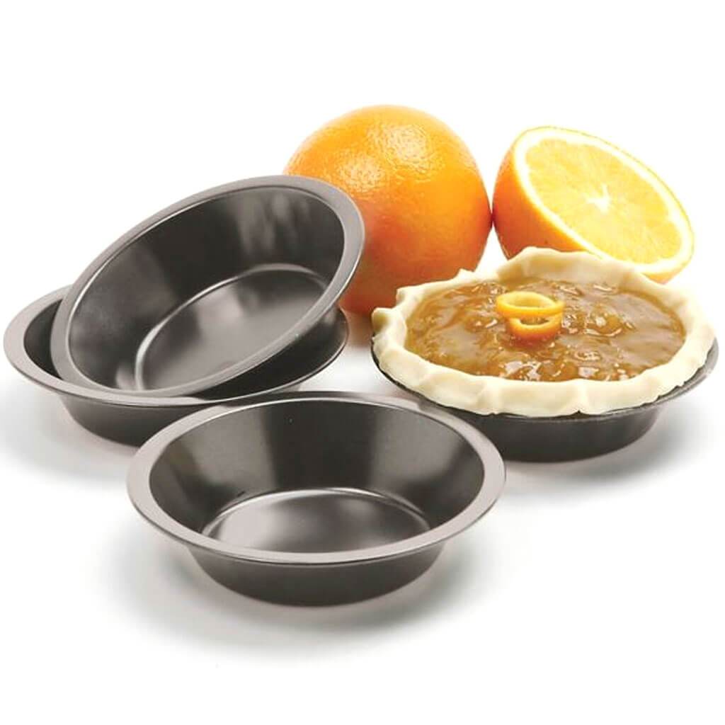 Non Stick Mini Pie Pan, 4 Pieces