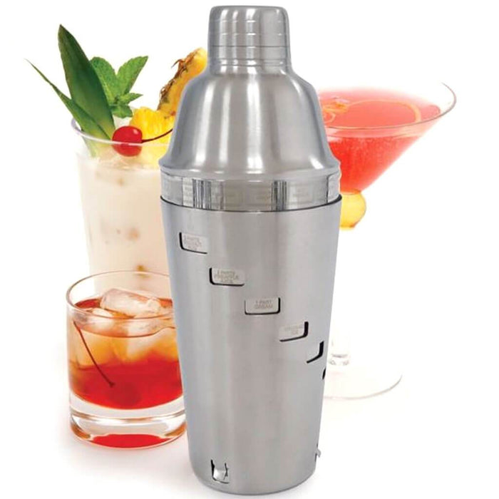 Stainless Steel Adj Recipe Cocktail Shaker