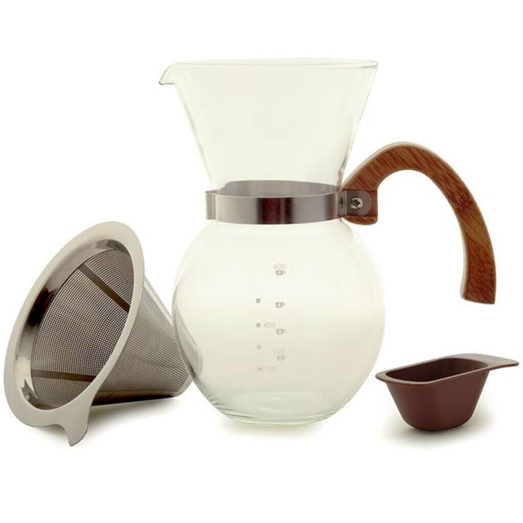 Pour Over Coffee Maker with Stainless Steel Filter