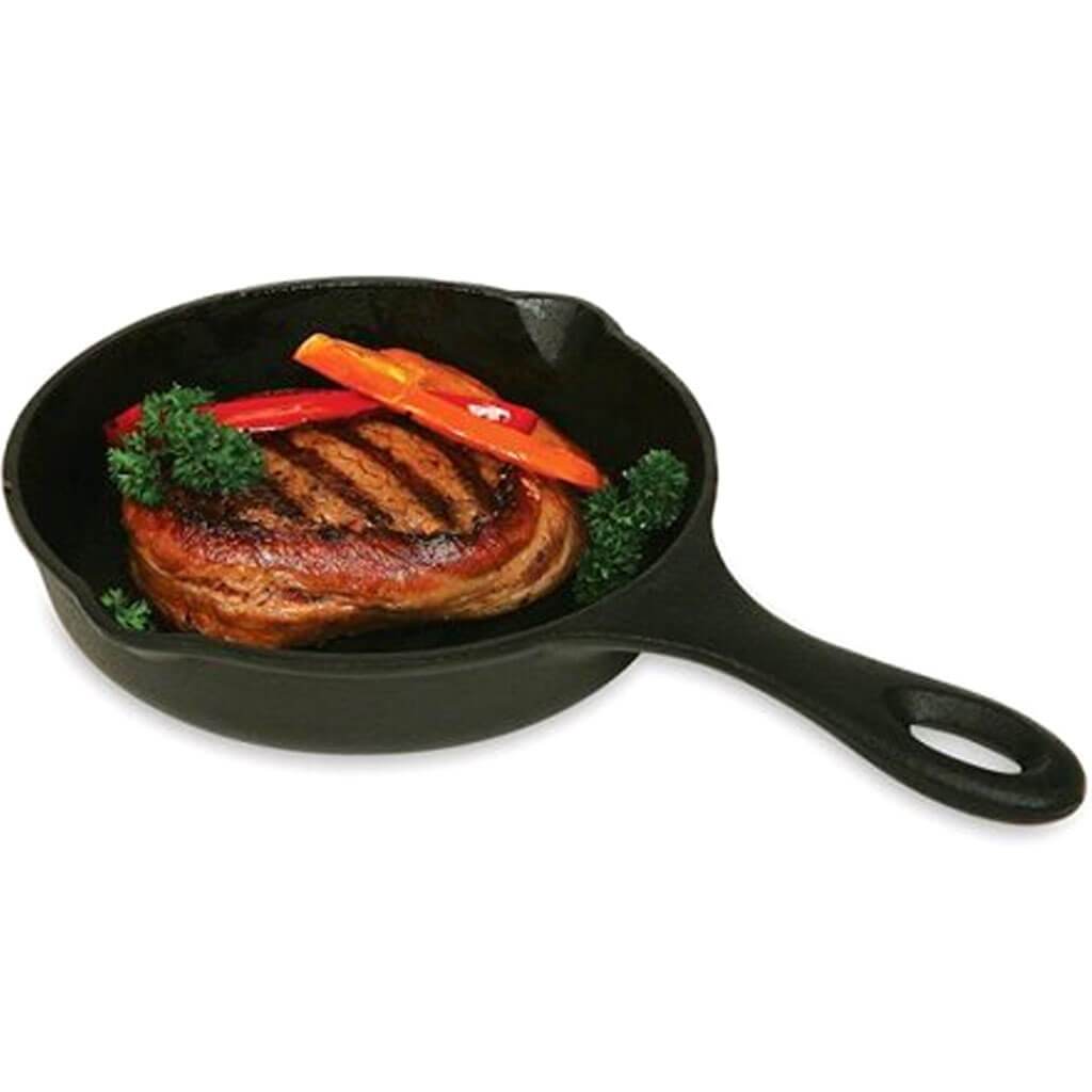 Pre-Seasoned Cast Iron, Mini Grill Pan