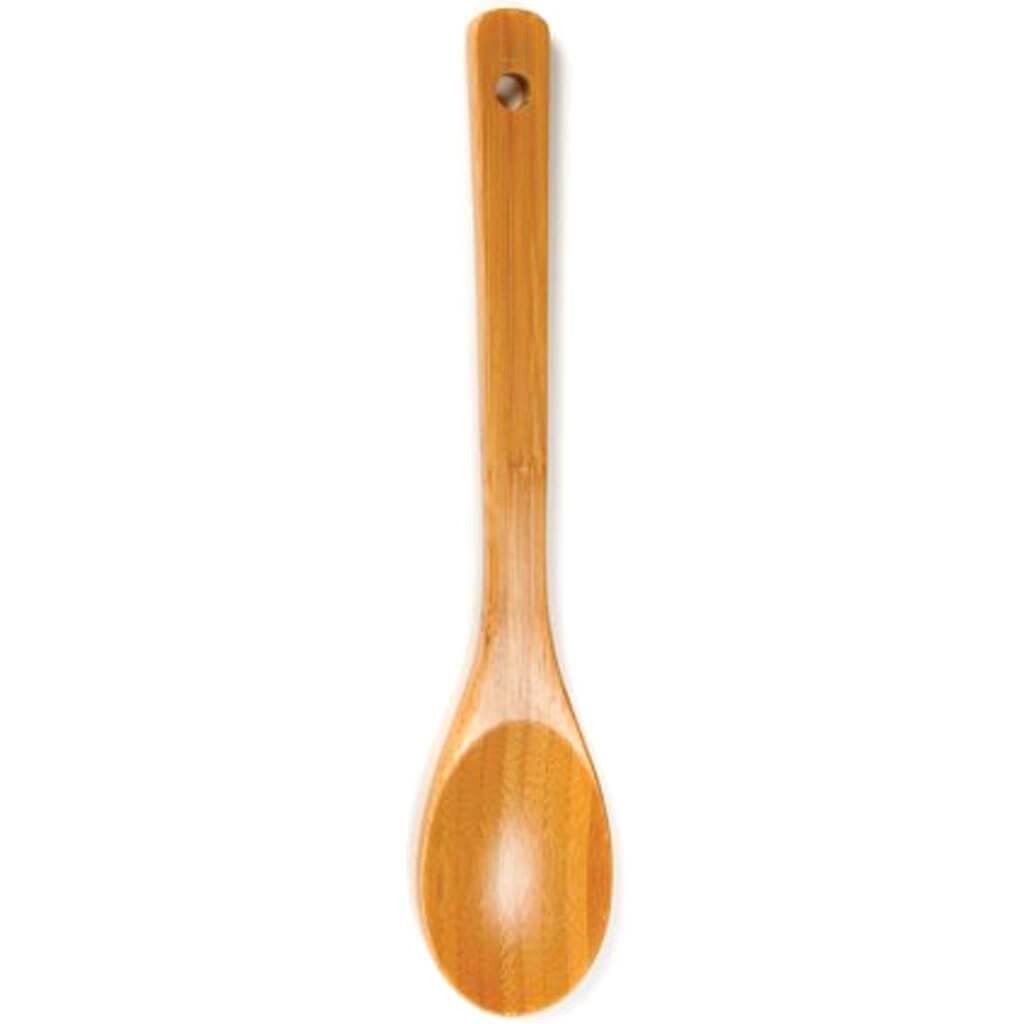 Bamboo Spoon, Flat Handle, 12in