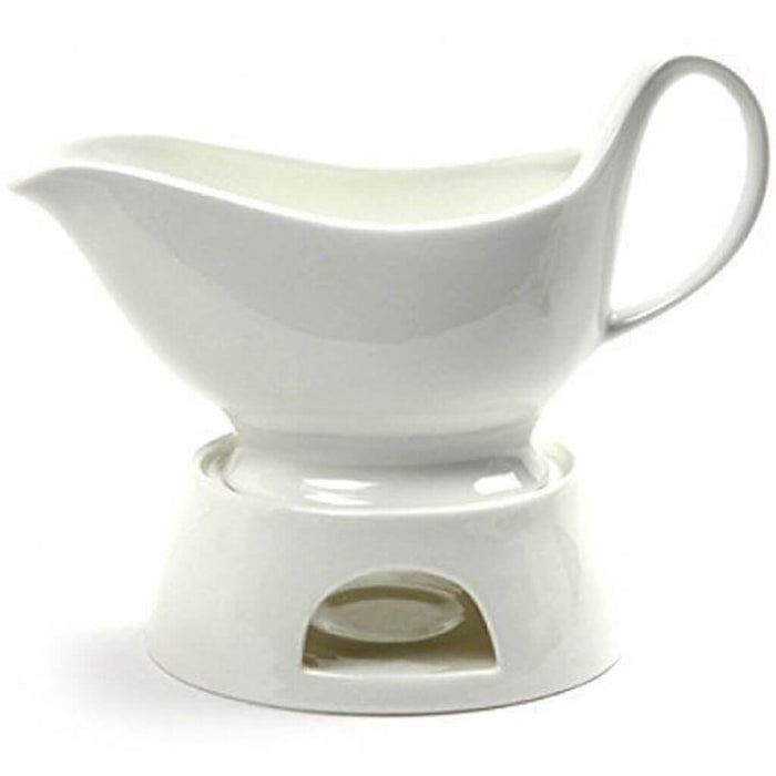 Sauce Boat With Stand & Candle