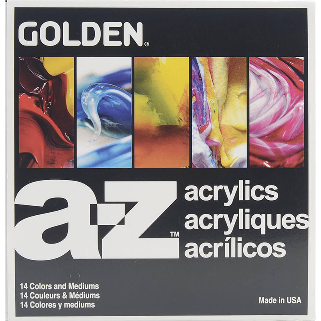 Golden A-Z Heavy Body Acrylic Paint Starter Set 14