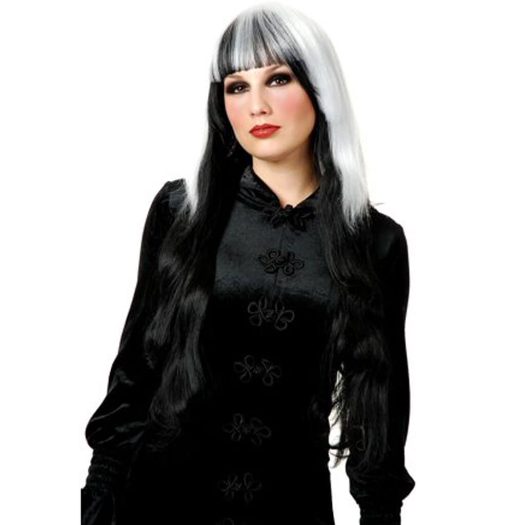 Two-Toned Gothic Vampira Wig