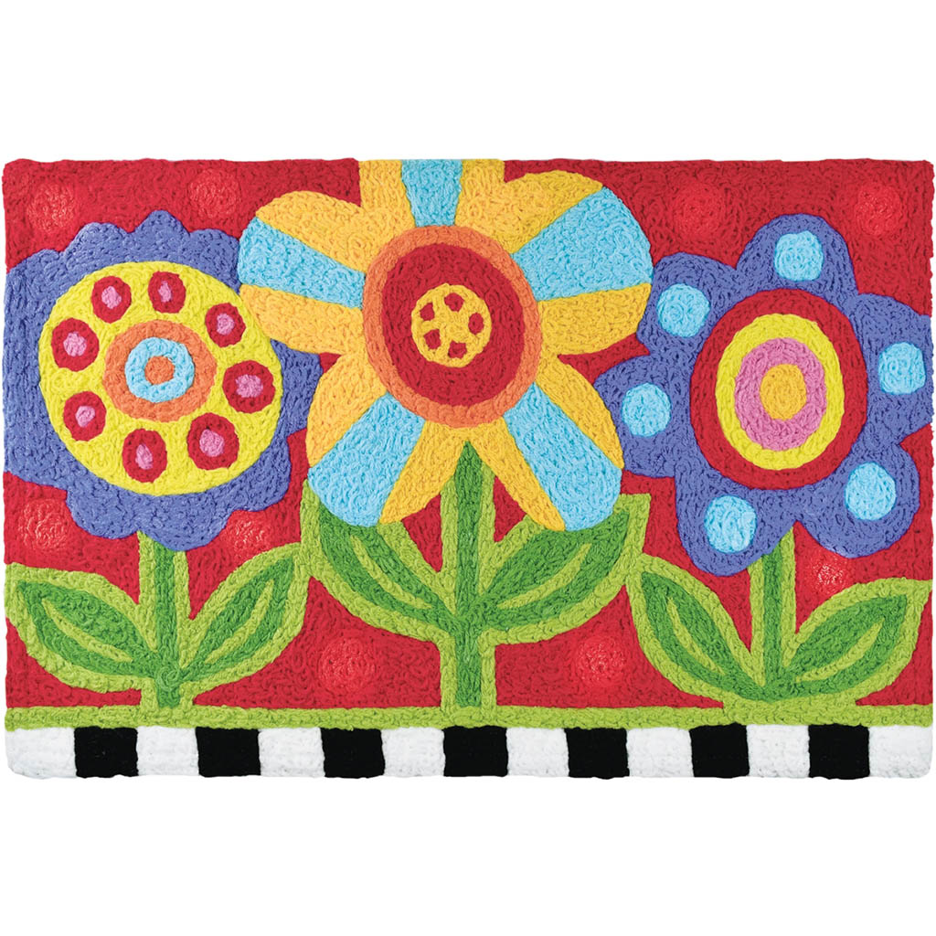 Pop Art Garden Rug, 20in X 30in