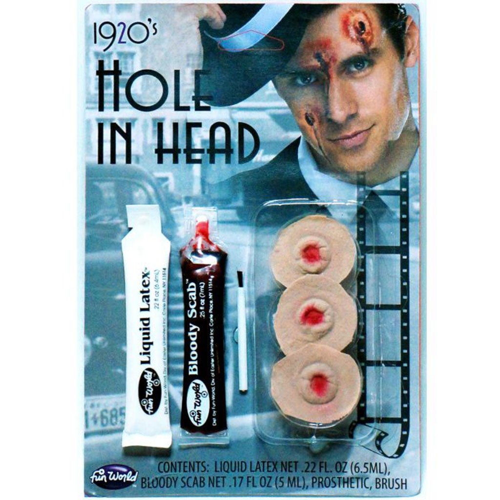 Hole in the Head Bullet Hole Victim Makeup