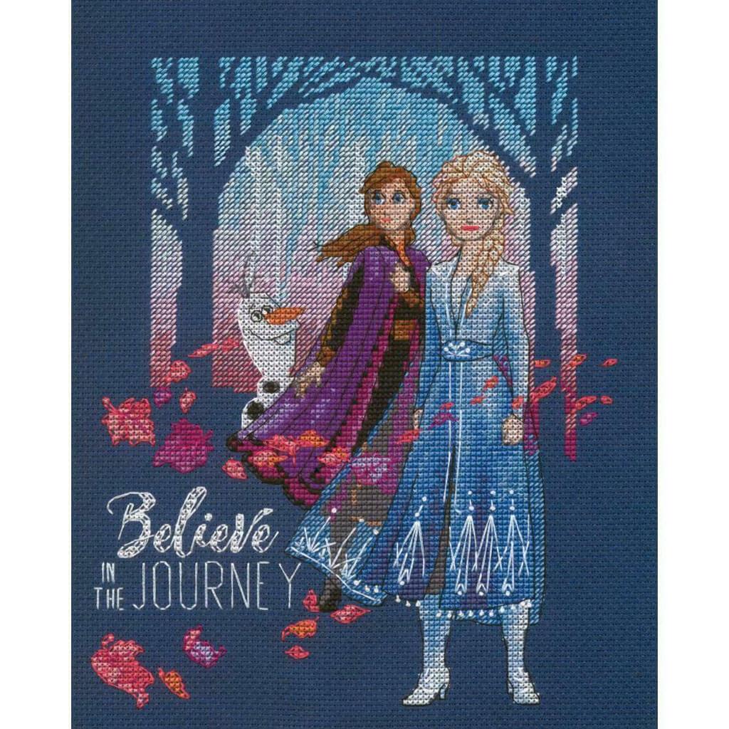 Counted Cross Stitch Kit 8in x 10in Believe in the Journey