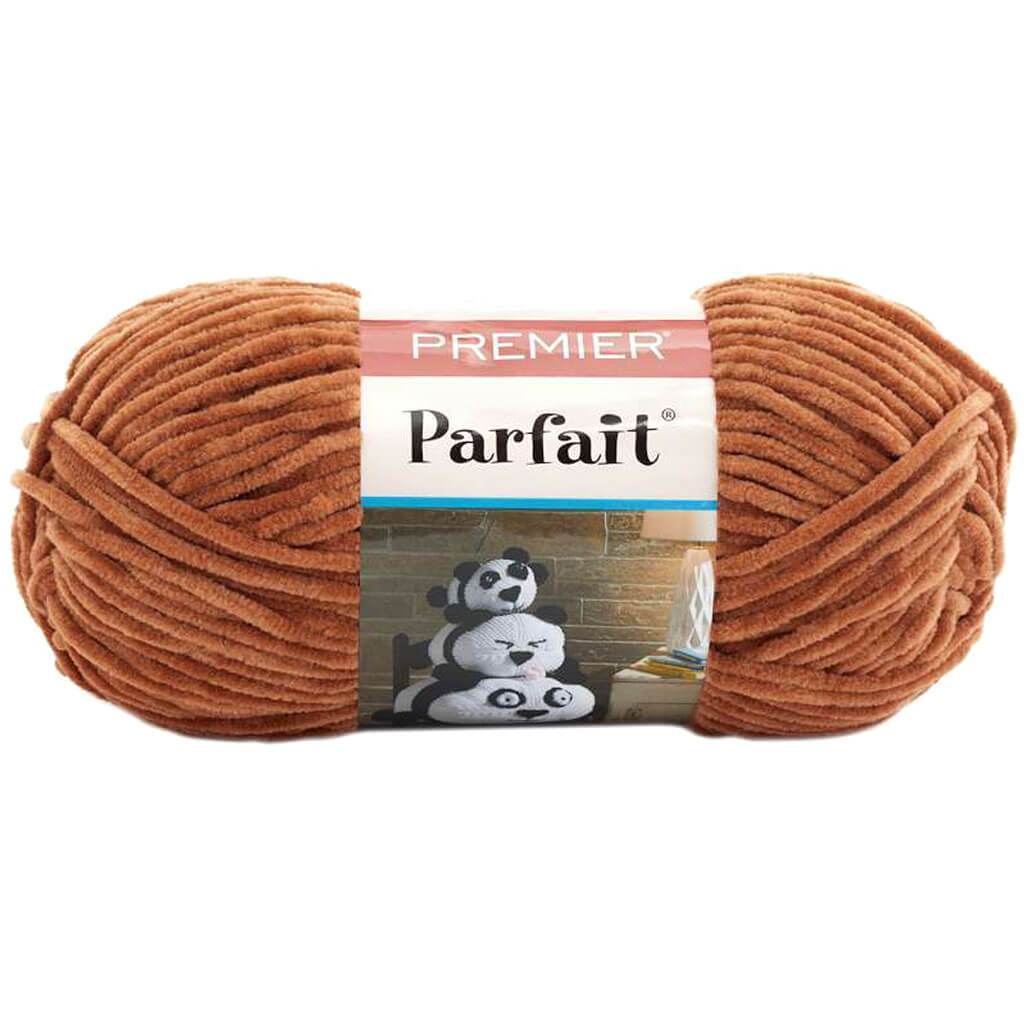 Parfait Solid Chenille Yarn Brown Sugar