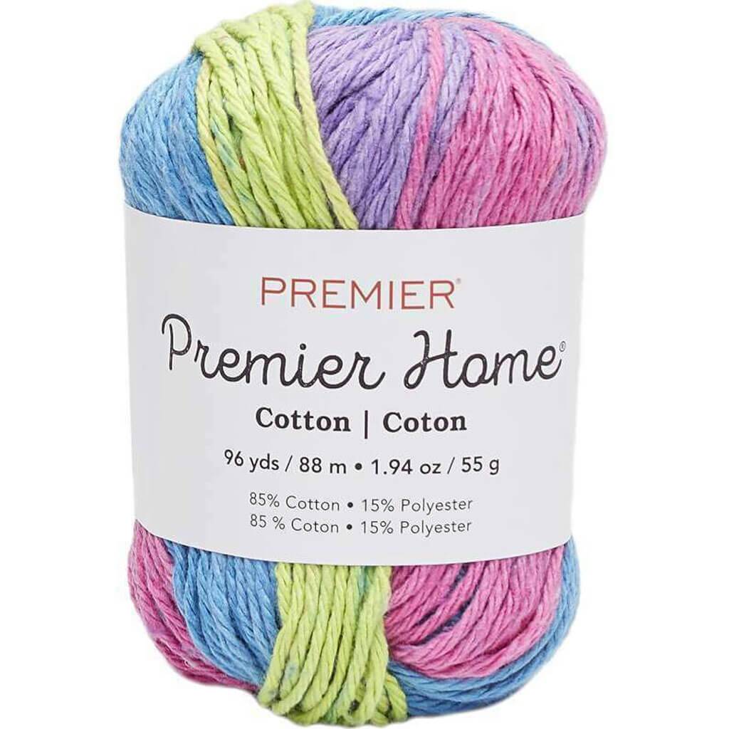 Home Cotton Yarn Multi Rainbow Stripe