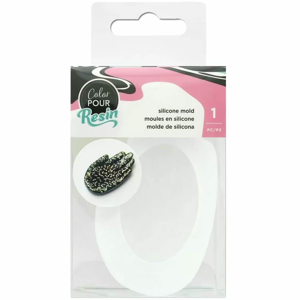 Color Pour Resin Mold Hand Dish