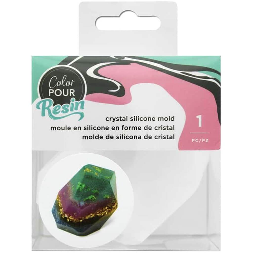 Color Pour Resin Mold Large Crystal