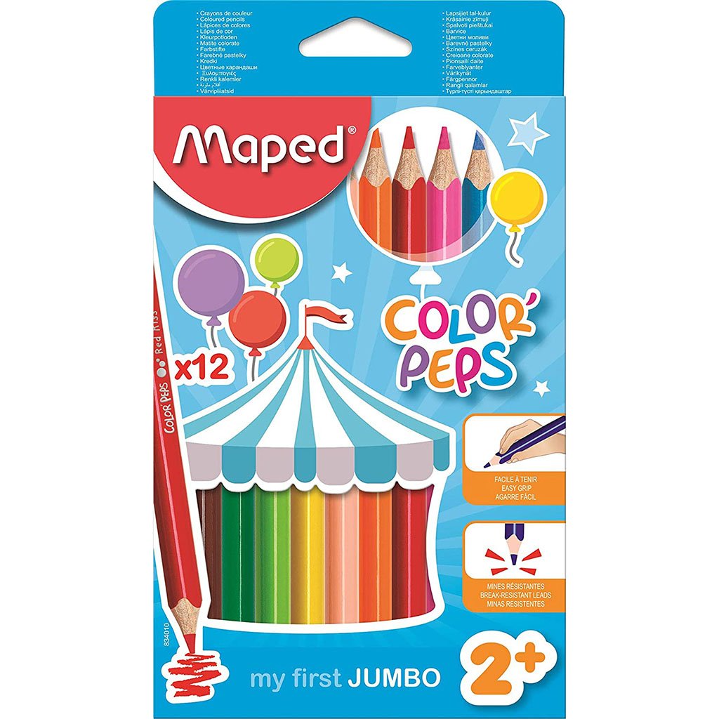 Color'Peps Jumbo Colored Pencils 12pc