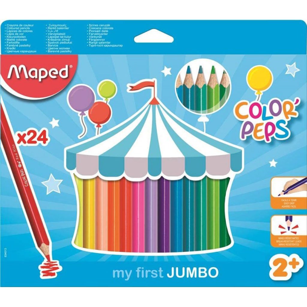 Color'Peps Jumbo Colored Pencils 24pc