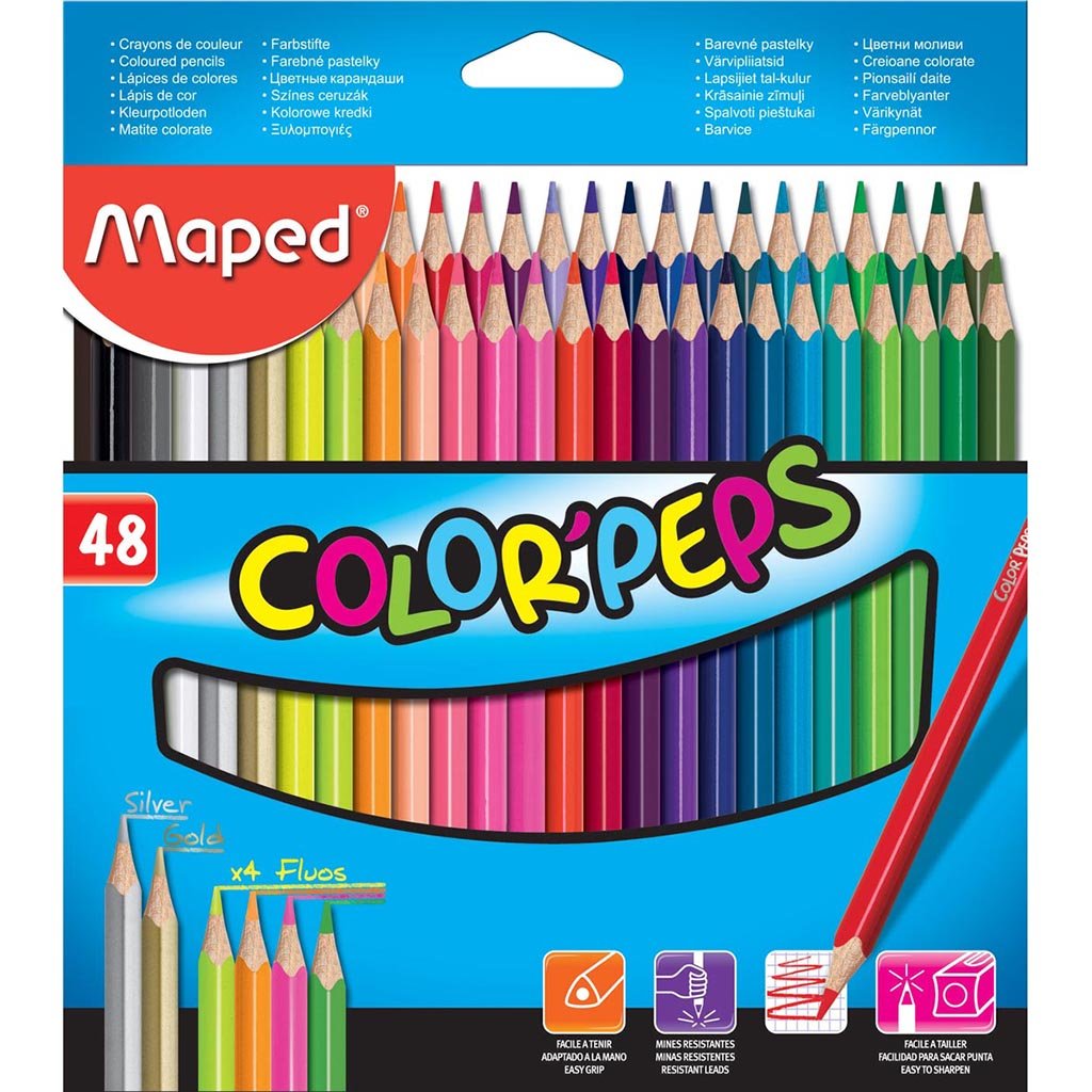 Color&#39;Peps Colored Pencils Set of 48