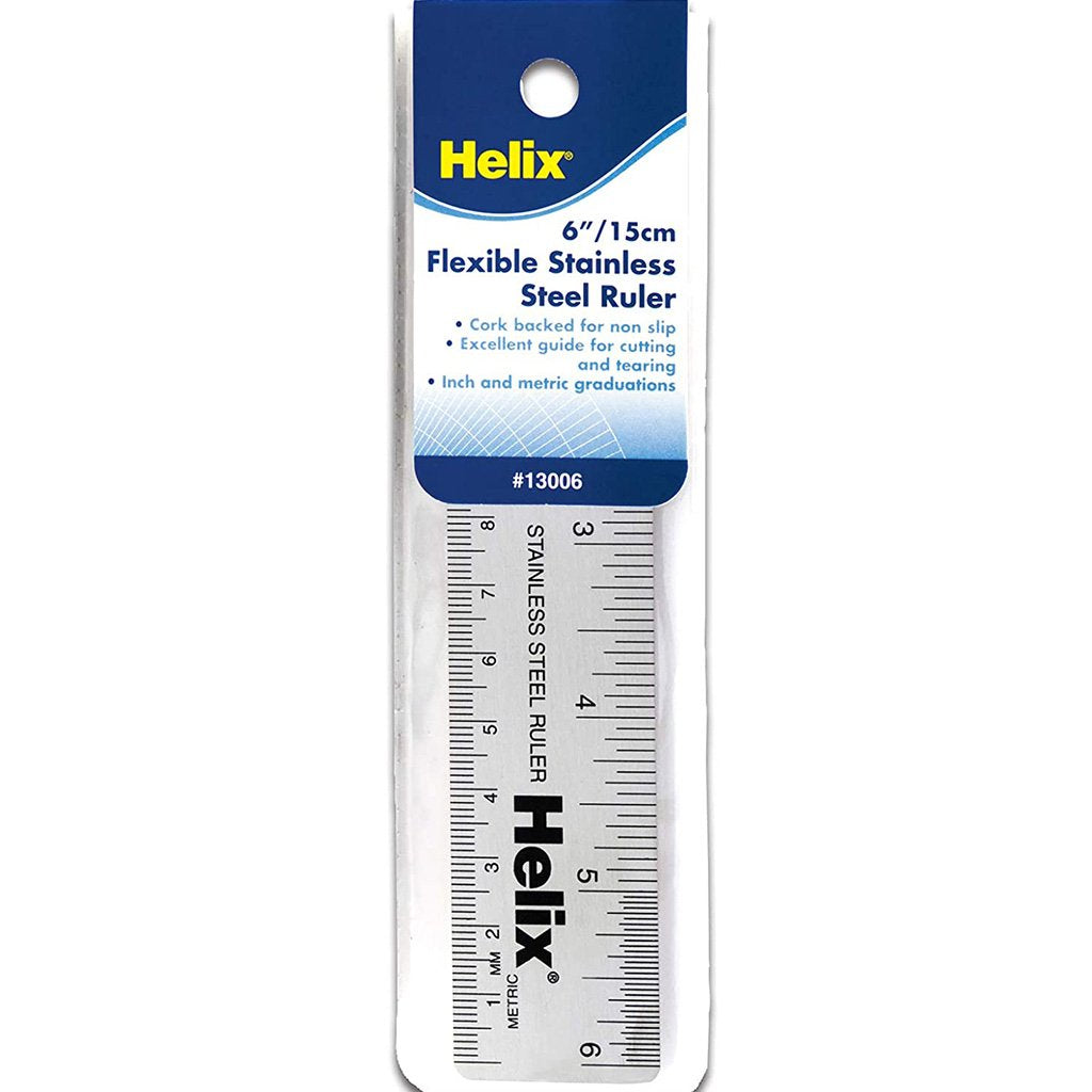 Stainless Steel Ruler 6in 15cm