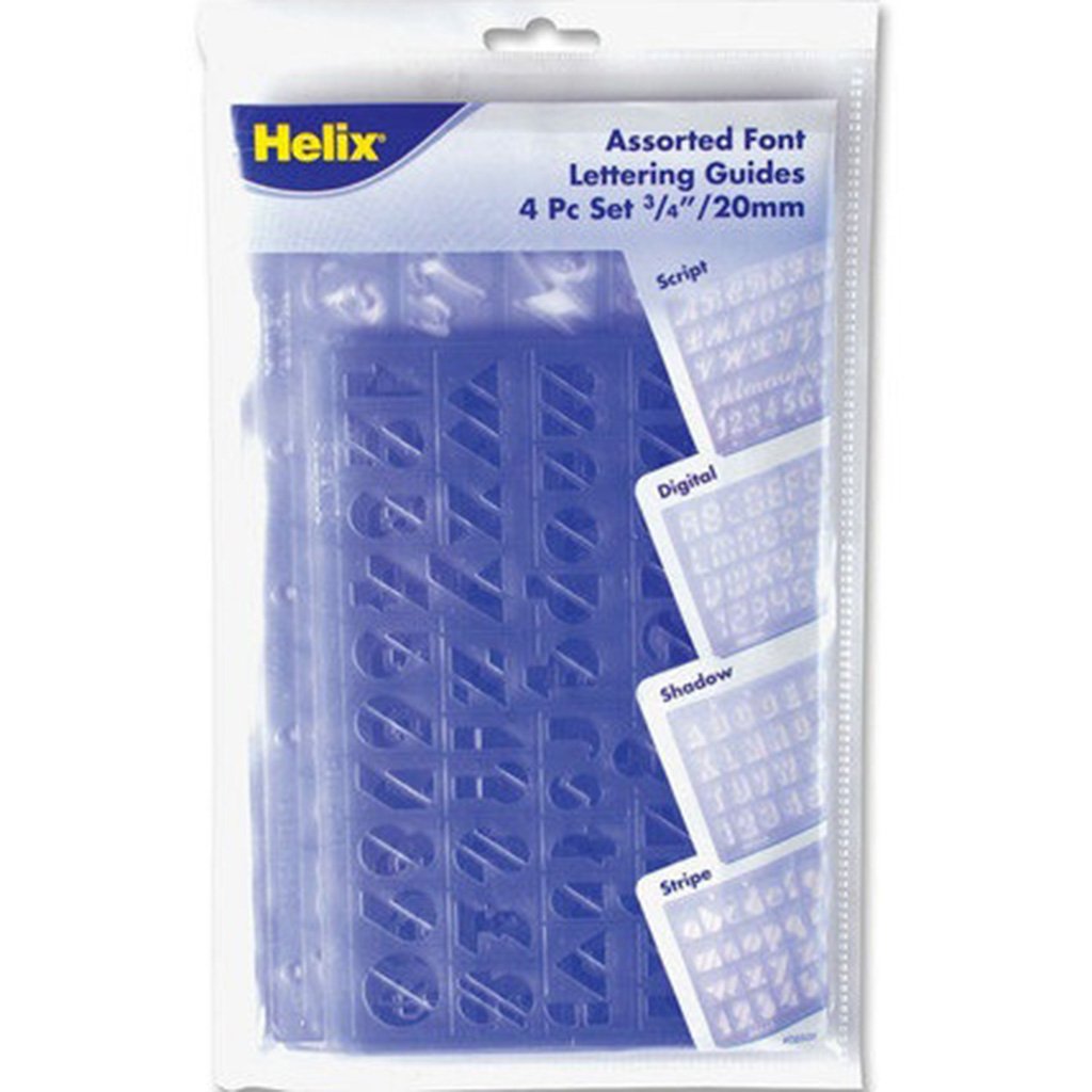 Lettering and Number Stencil Set of 4