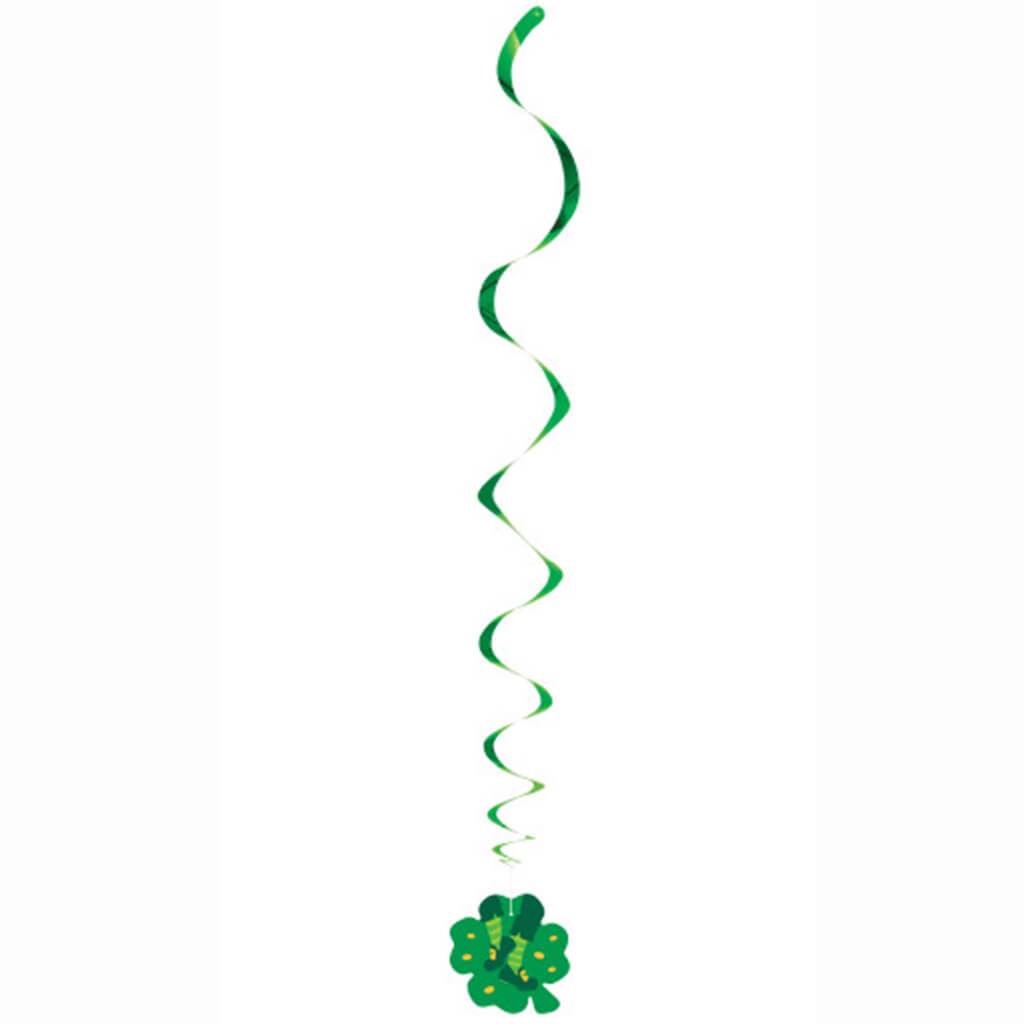 St. Pat's Jig Hanging Swirl Decorations, 26in, 3ct