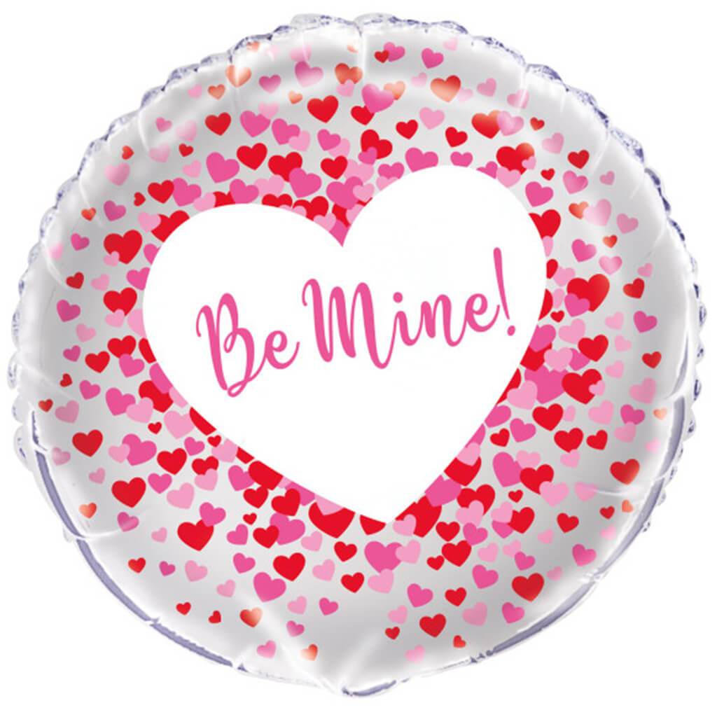 Hearts Be Mine Foil Balloon 18in