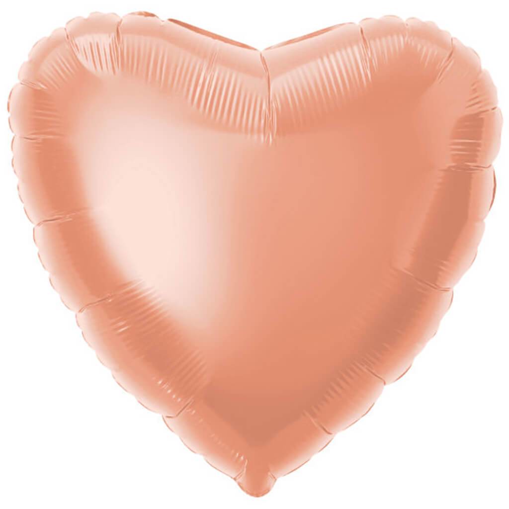 Rose Gold Heart Foil Balloon 18in