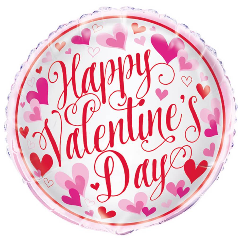 Red &amp; Pink Hearts Valentine&#39;s Day Foil Balloon