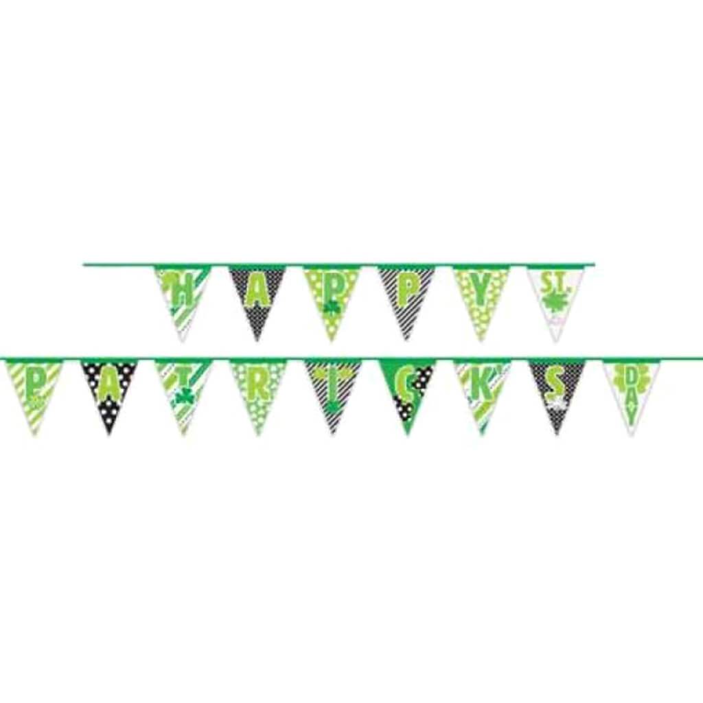 Happy St. Patrick&#39;s Day Pennant Banner, 14ft