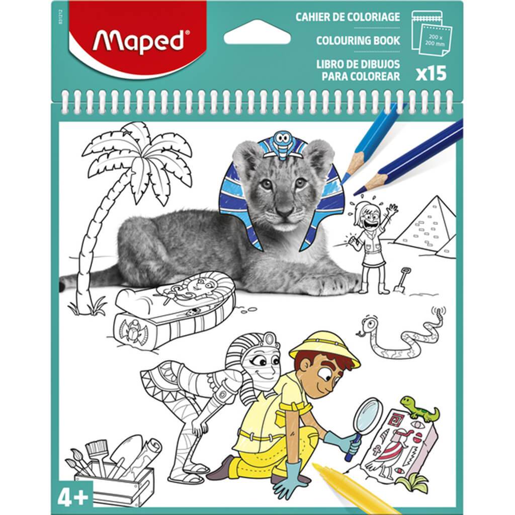Coloring Book 15 Sheets Assorted Teal