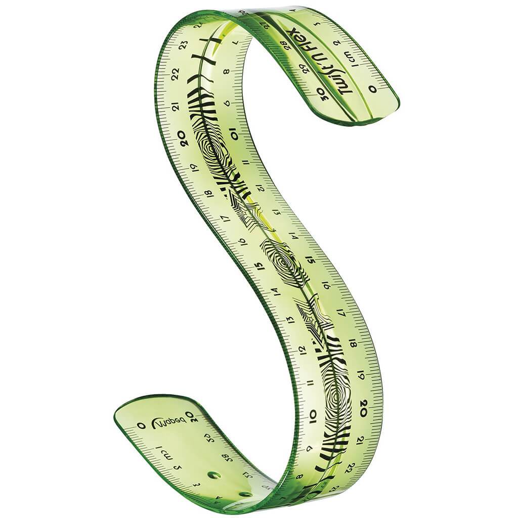 Twist'N Flex Ruler 12in Green