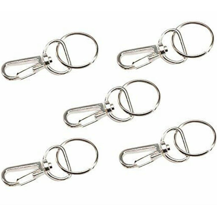 Clasps Swivel 38mm Bright Silver 5pc
