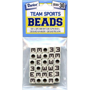 Alphabet Beads White Dice