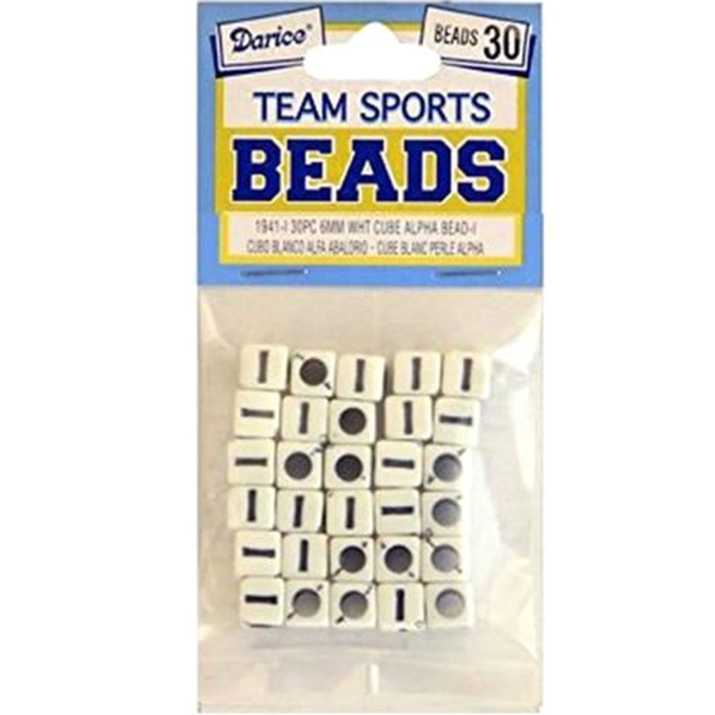 Alphabet Beads White Dice