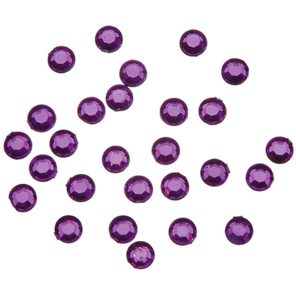 Sticky-Back Rhinestones 5mm 200/Pkg Amethyst