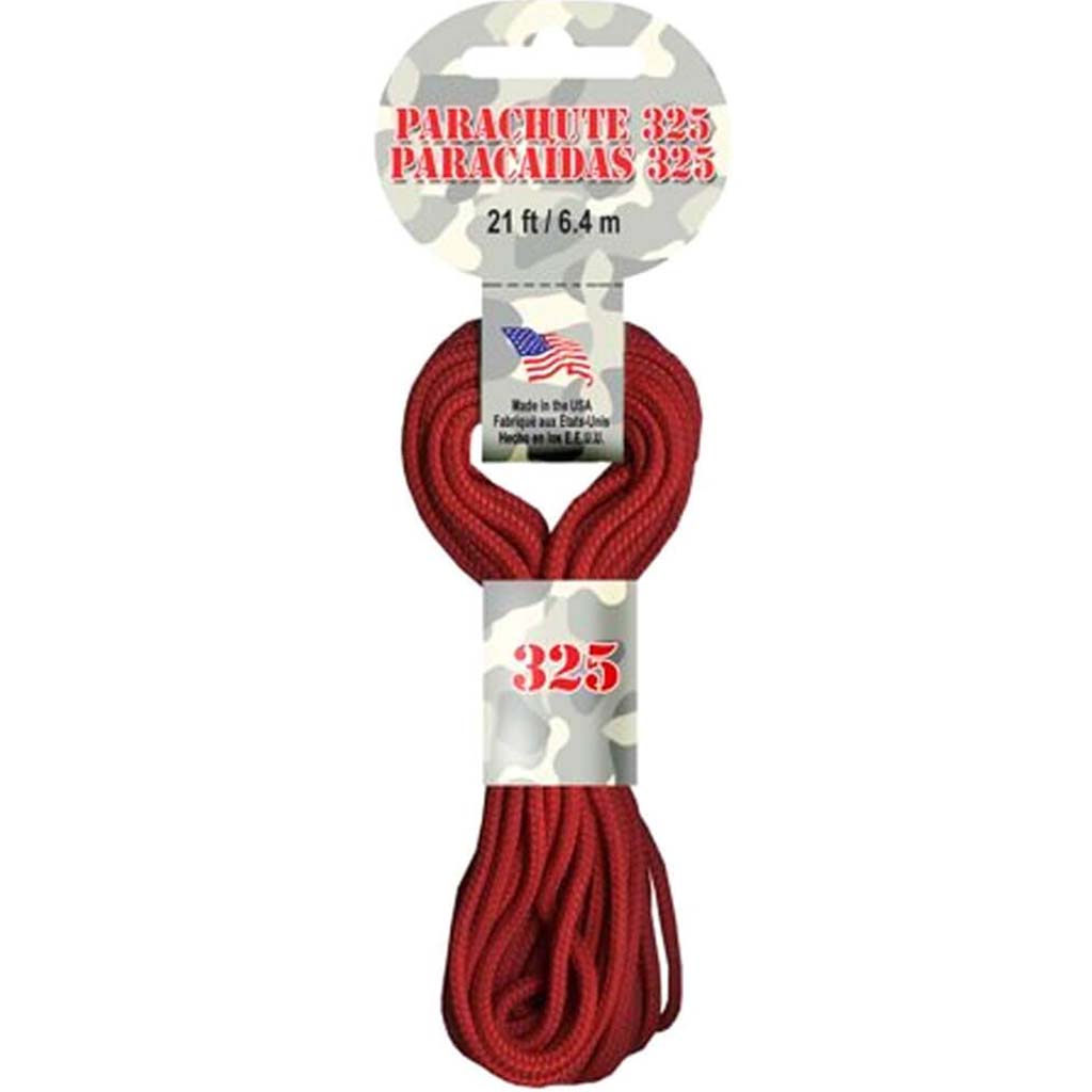 Pepperell 325 Parachute Cord 21ft Red